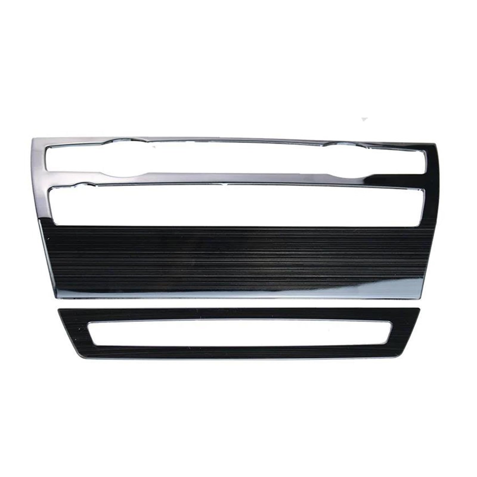 Mcqnds Black For X5 E70 2009-2013 Car Center Console Air Conditioning Volume Cd Panel Covers Stickers Trim Mcqnds(Black)