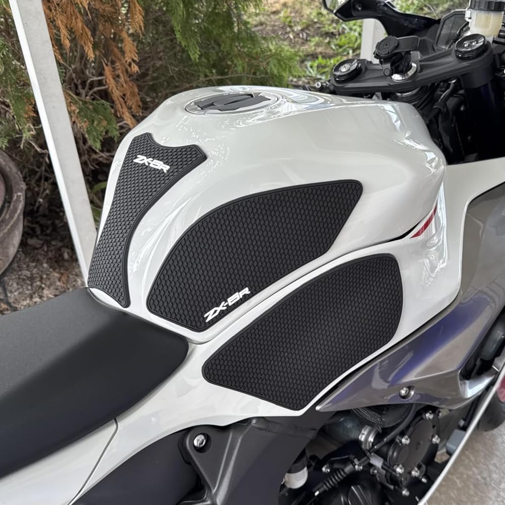 Protections Réservoir Moto 3D Pour Kawasaki Ninja ZX-6R (2009-2025) - Antidérapant, Anti-rayures, Pose Adhésive Facile