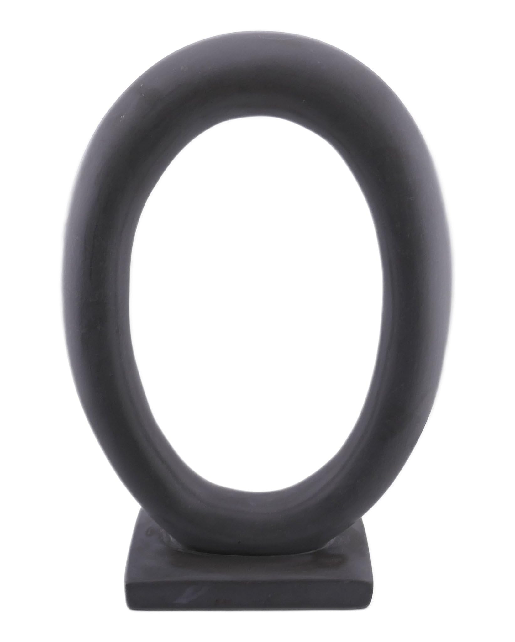 Sculpture Halo en pierre de 29 cm avec Storycard idée cadeau unique