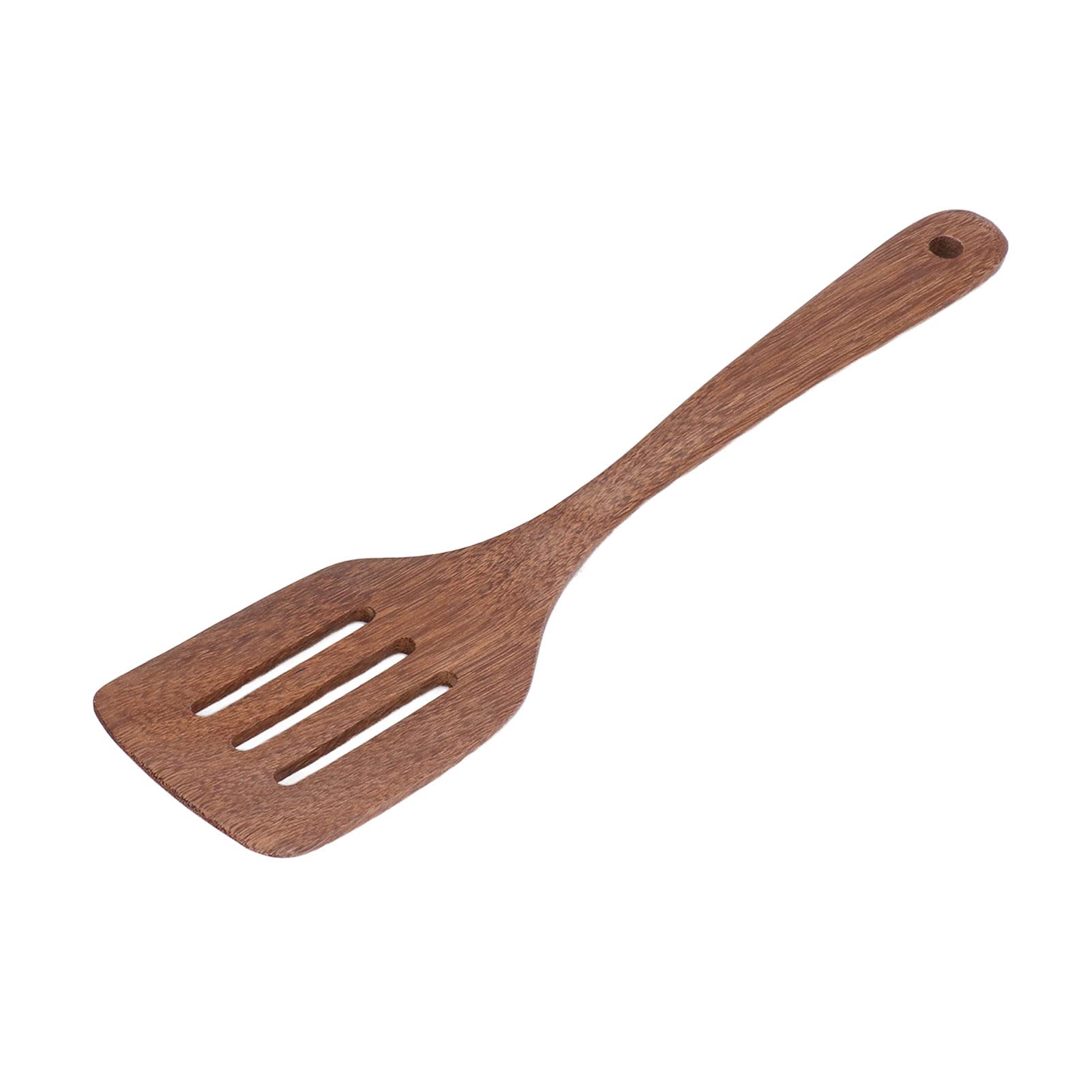 Spatule à frire avec poignée en bois anti-rayures pour cuisiner sans abîmer