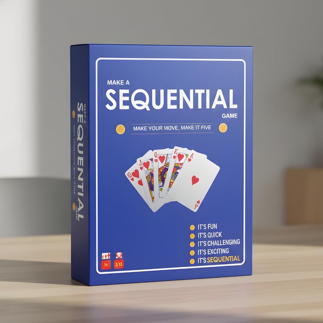 Kids Mandi® Sequential™ Game | Card-Based Board Games for Family | Strategy Game for All Ages