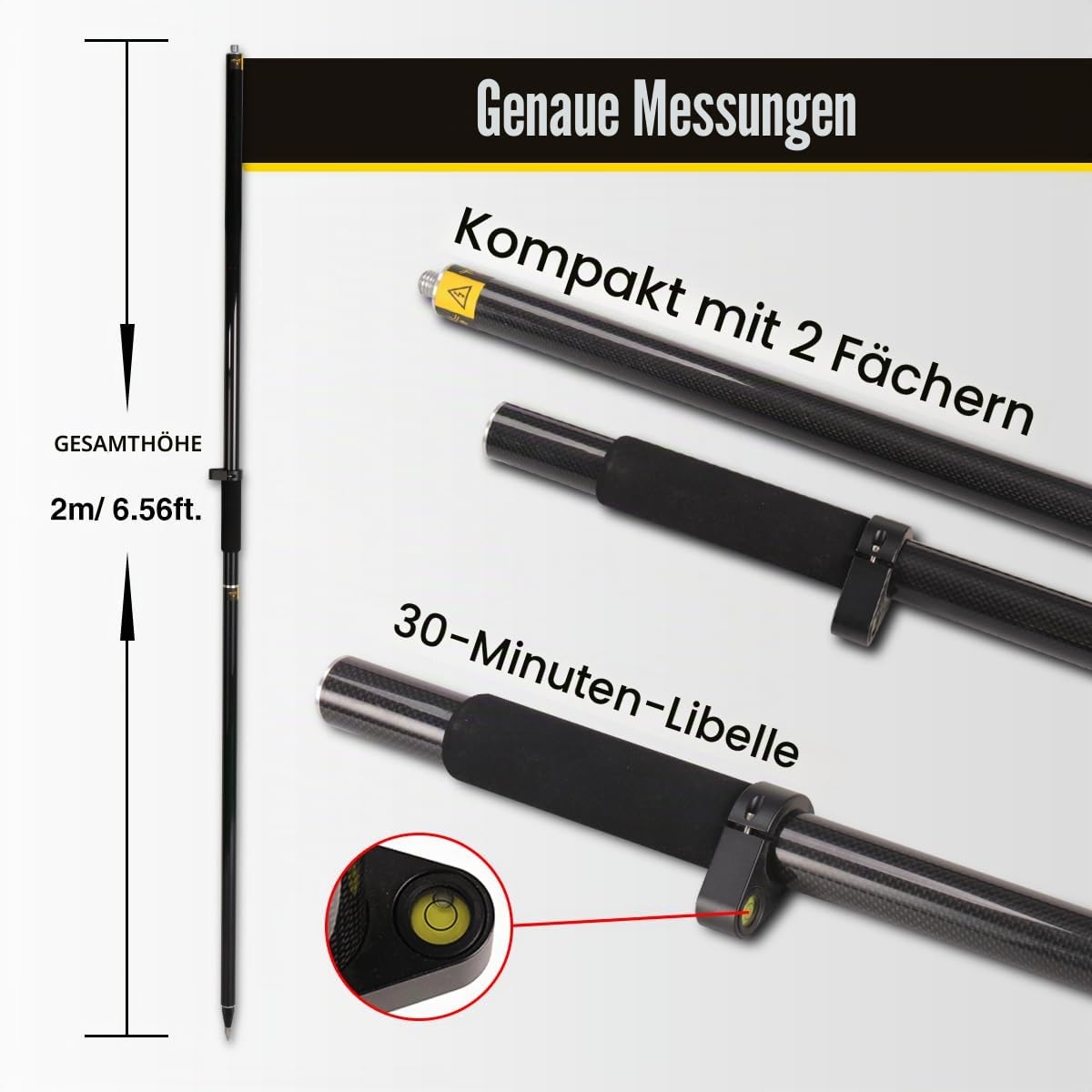 GPS-Poles für Landvermessung & Engineering GPS/GNSS Zubehör und Instrumente, GLS25, GLS22