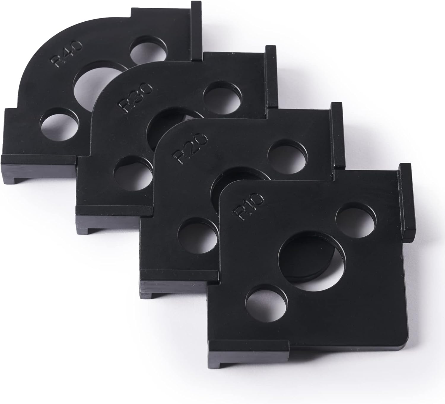 HERMIT TOOLS Pack of 4 Radius Jig Router Templates Corner Radius Routing Templates,Routing Rounded Corners Router Bit Templates for Woodworking Routing (8 Different Radius Set) : Tools & Home Improvement