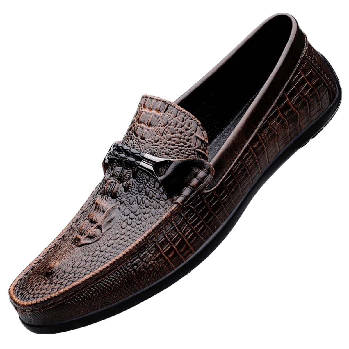 Handgefertigte Herren Leder Slip On Driving Business Schuhe 37-49 EU