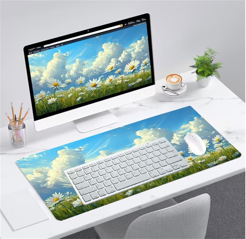 Tapis de souris grand format pour éviter les glissements sur PC