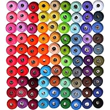 Crochet Thread Cotton Yarn Threads Balls 90 Balls Popular Rainbow Colors of Size 8 Le paon 95 Yards Balls 8550 Yards 100% Long Staple Cotton Mercerized Cotton