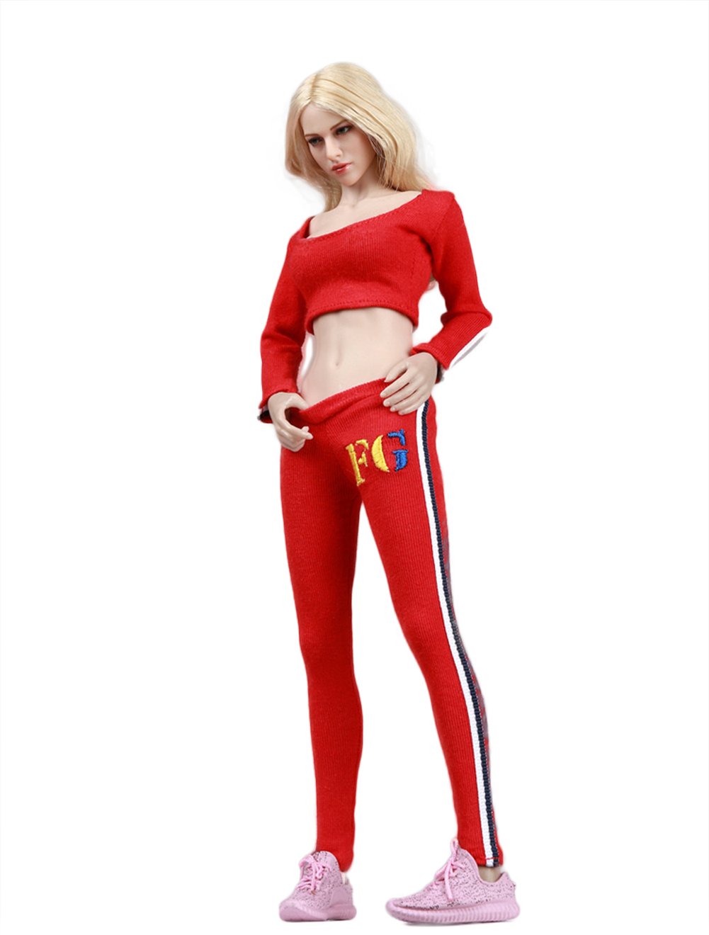 Combinaison de sport pour femme vêtement Hottoy body 1/6 noir