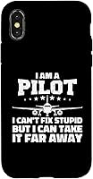 Vista 4 de iPhone 14 Pilot Design For Men Women Aviation Airplane Pilot Funny Case