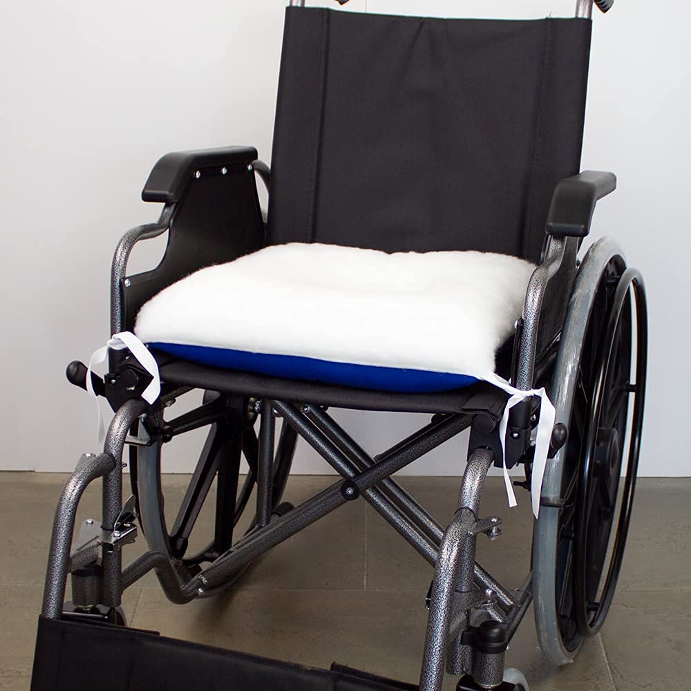 Mobiclinic®, Cojín Antiescaras, Cuadrado, con Agujero, 40 x 38 cm, Alivio Presión, Prevención de Úlceras, 10 cm Grosor, Funda Impermeable, Silla de Ruedas, Sofá, Blanco