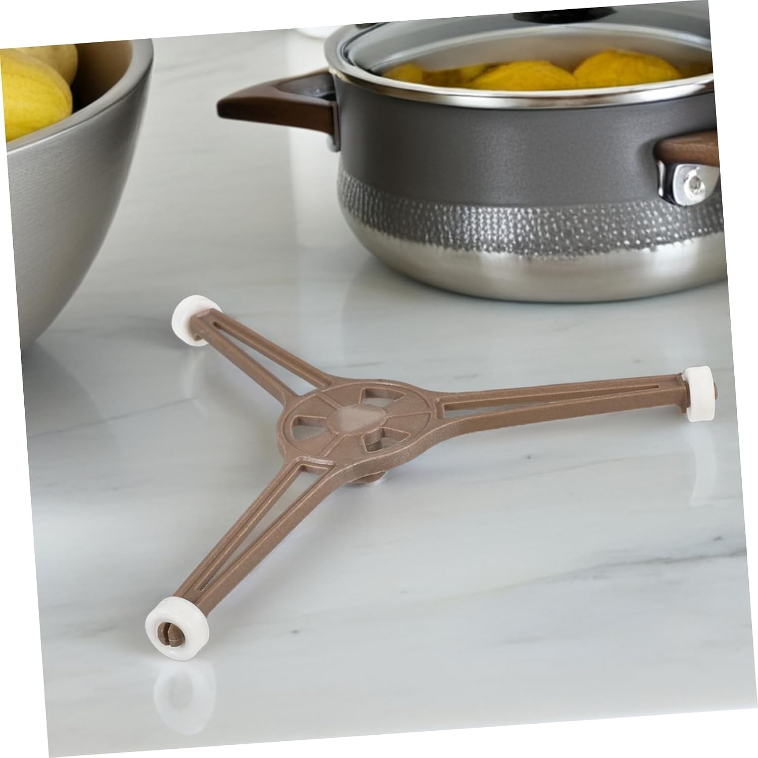 Universal Microwave Turntable Holder, Plastic Triangular Bracket for 24.5cm