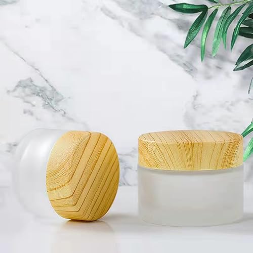 Miniatura 3 de Recipiente de viaje para artículos de tocador, tarros de crema transparente, aprobado por la TSA, recipiente de vidrio a prueba de fugas con tapa