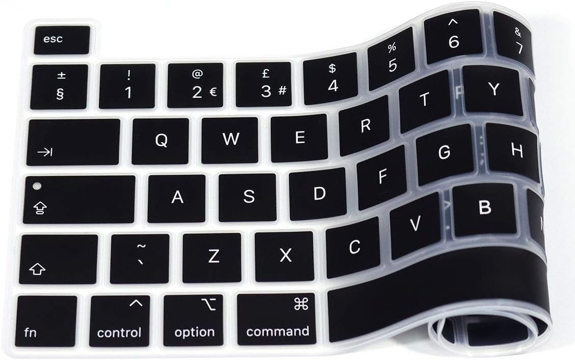 XHLWZR English Silicone Keyboard Cover for MacBook Pro 16" A2141 2019/2022 Pro 13 M2 for MacBook Pro 13 Magic Keyboard and MacBook Pro M1 Chip A2338/A2251/A2289 2020+,European Layout - Image 5