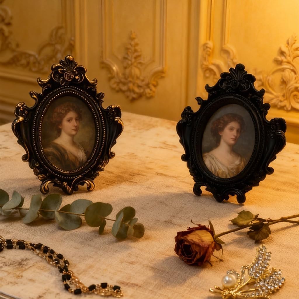 Retro Picture Frame Antique Ornate Photo Frame Decorative Photo Frame Home