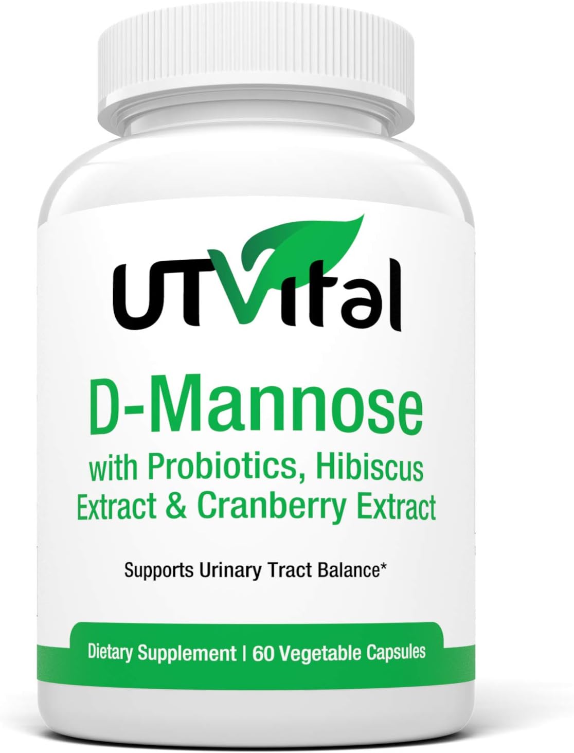 Best UTI Treatment and Prevention 36x Stronger Cranberry Pills with D Mannose, Probiotics and more. 60 caps 1mth supply