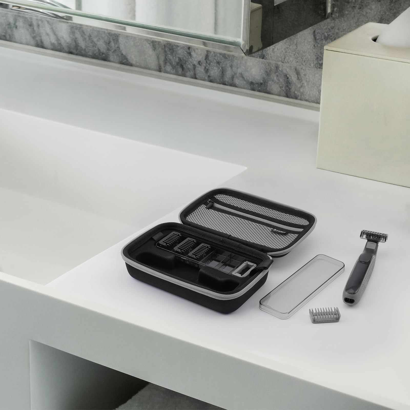 Yinke Custodia per Philips One Blade Face QP2520, QP2630, QP2530, QP2620 rasoio regolabarba, Custodia Protettiva Rigida per il Trasporto in Viaggio
