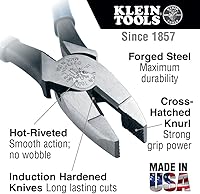 Vista 2 de Klein Tools 80087 Kit de alicates sumergidos, fabricado en Estados Unidos, corte diagonal, punta de aguja, alicates de alto apalancamiento de corte