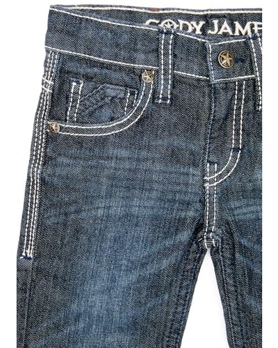 Cody James Toddler-Boys' Night Hawk Medium Wash Mid Rise Stretch Relaxed Bootcut - Ctfa20j242