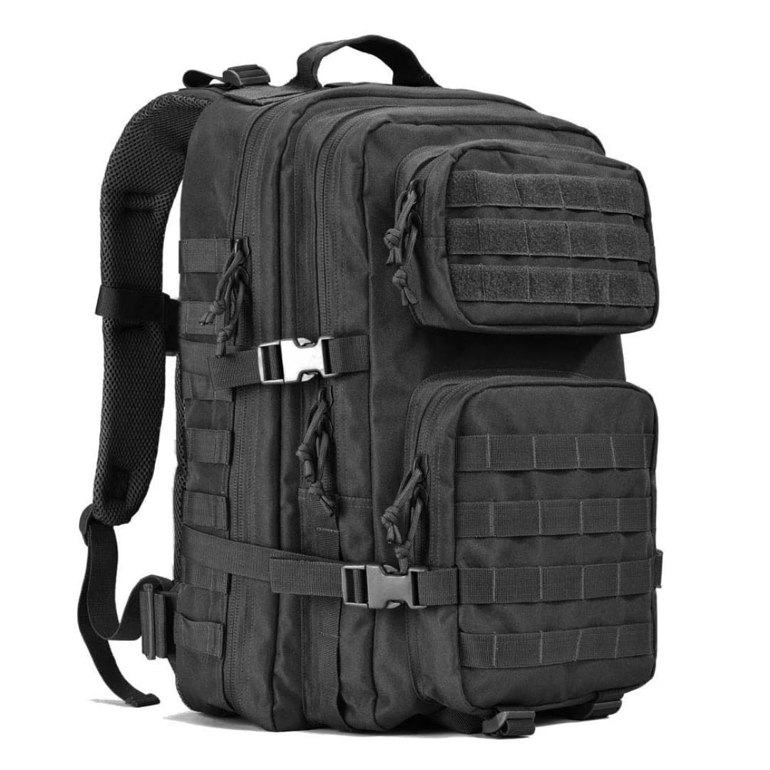 Rucksäcke mit großer Kapazität Outdoor-Assault Pack 3-Tage-Bug-Out-Tasche Wandern Treeking Rucksack Fitness Camping – tägliche Arbeit(Schwarz)