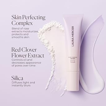 Laura Mercier Pure Canvas Primer, Improves and Extends Wear of Makeup, Hydrating, Blurring and Illuminating Formulas, Natural, Matte, and Radiant Finishes