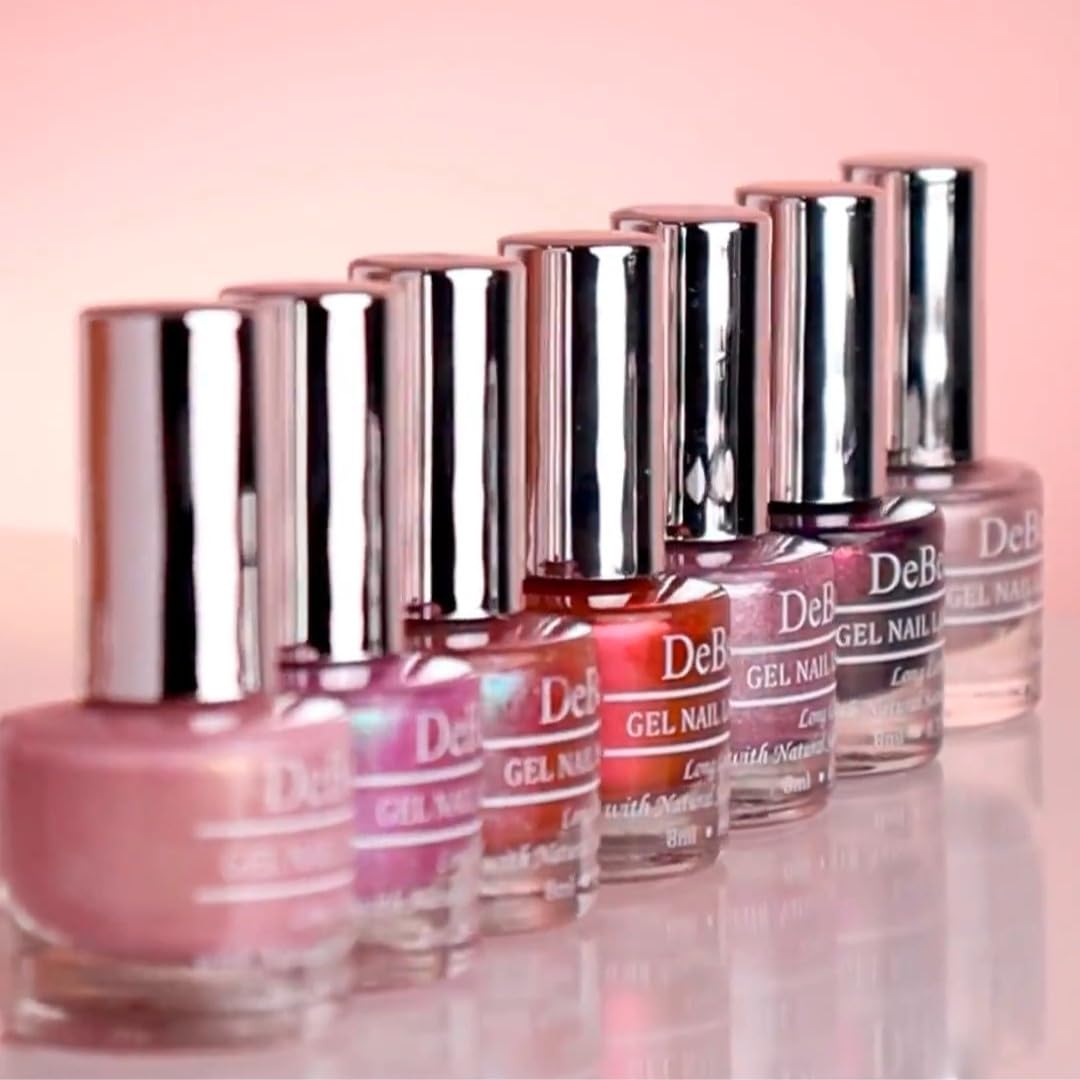DeBelle Metallic Finish Nail Polish Combo Set of 7 Mermaid Collection | Long Lasting 21 Free Formula (8ml Each)