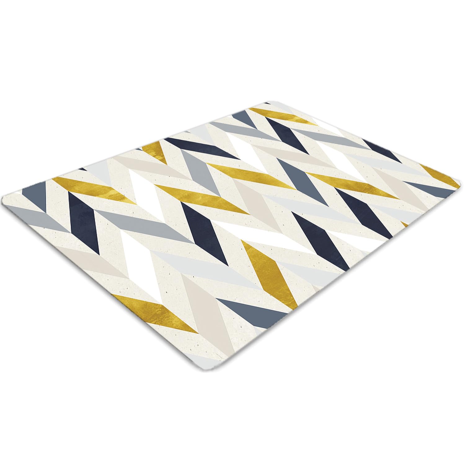 Tapis de chaise protège-sol antidérapant 100x70 PVC rectagnulaire résistant eau