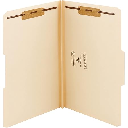 Cartelle Con Fermacampione Smead Heavy-Duty, Taglia Legal, Manila, 50 Per Confezione - Per Ufficio E Archivio