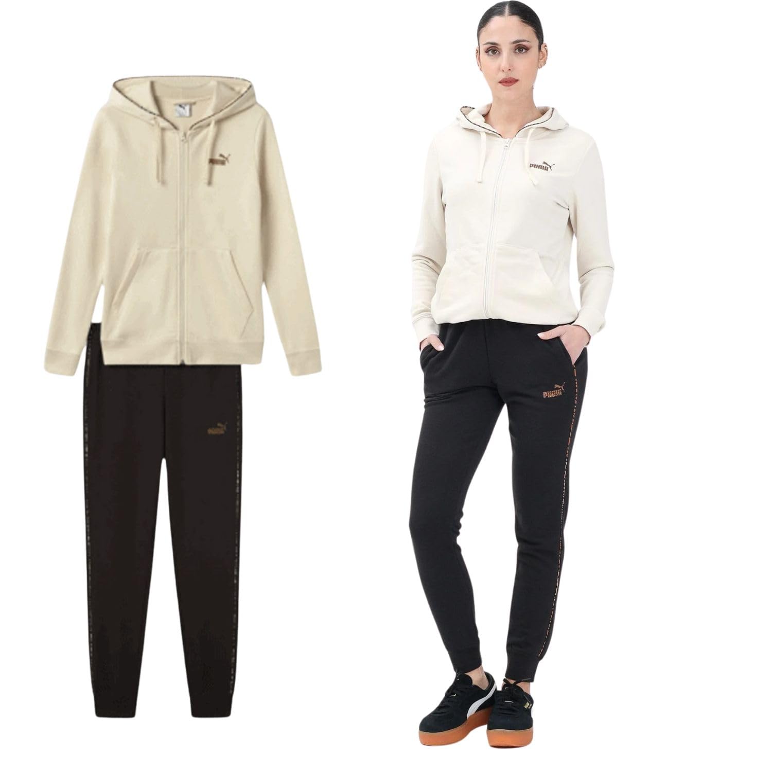 PUMA Damski dres treningowy Essentials+ Animal Beige Kod 689001-87