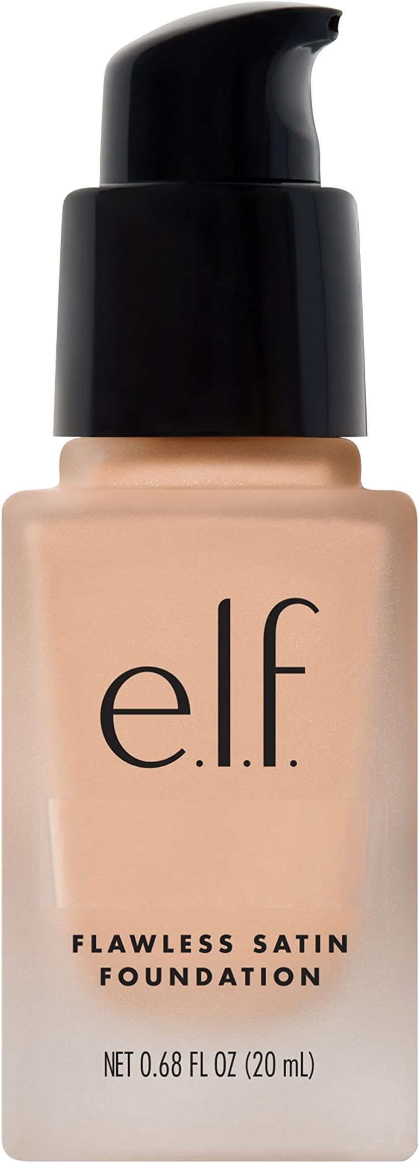 e.l.f. Flawless Satin Foundation, Lightweight & Medium Coverage, Semi-Matte Finish, Vegan & Cruelty-Free, Alabaster, 0.68 Fl Oz (20mL)