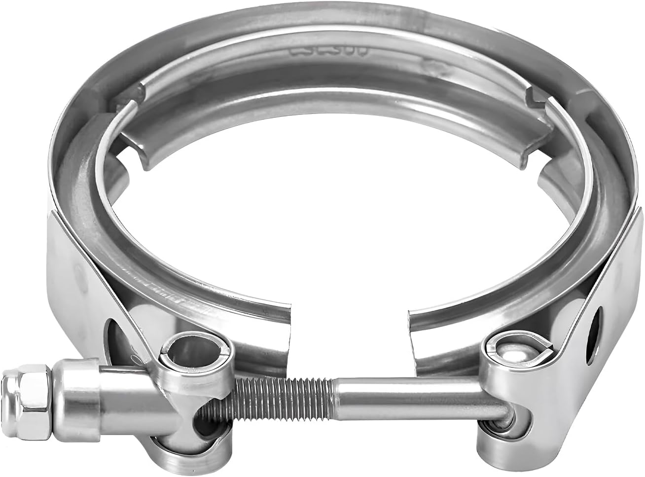 KAUSGOW 3 Inch V Band Clamp, Quick Release Stainless Steel Exhaust Clamp Replacement, Heavy Duty V-Band Bolt Clamps for Exhaust Turbo Downpipe Connection, Car Accessories