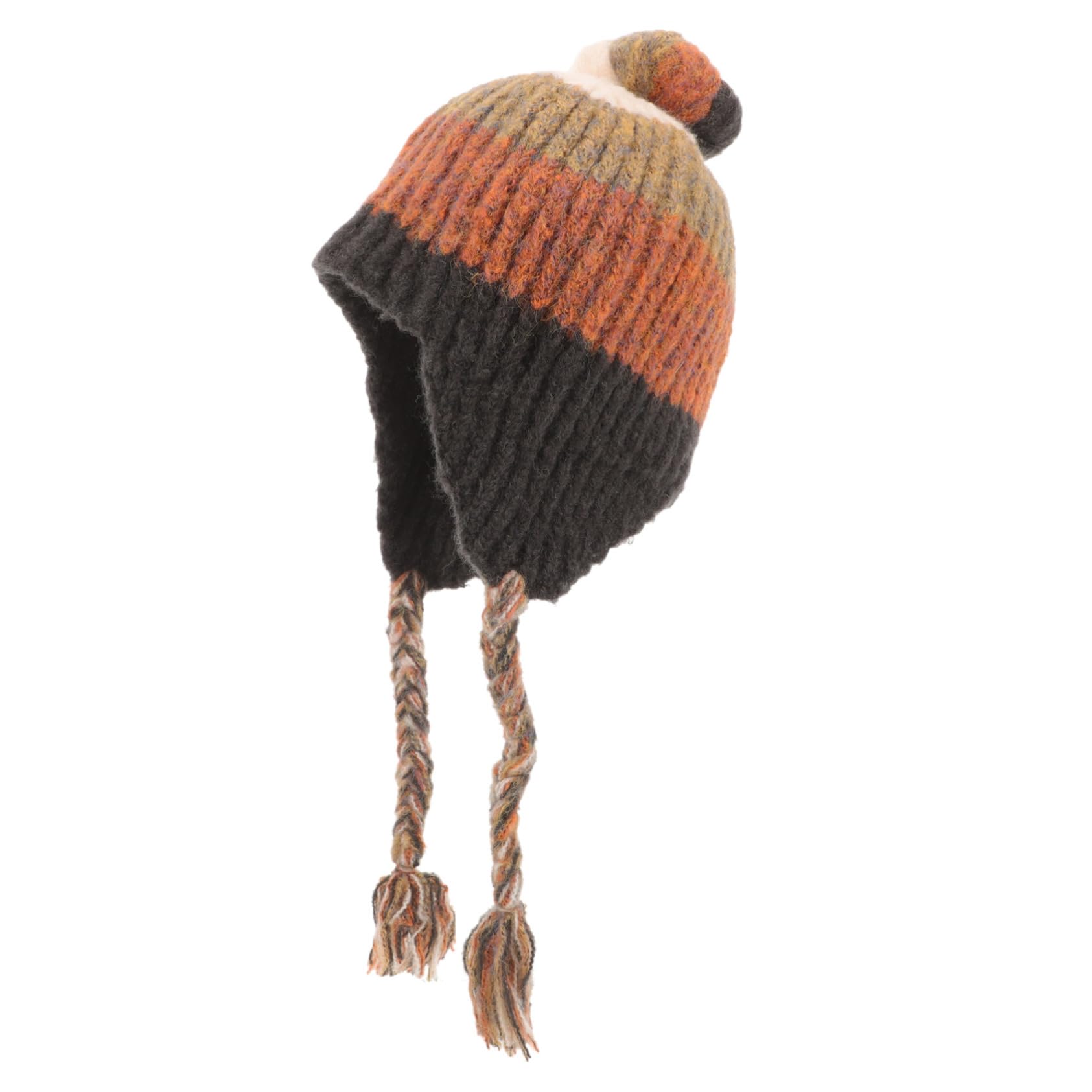 BESTYASH 5piezas Gorro De Punto Para Mujer Con Protección De Orejas Gorro Decorativo Con Trenzas Para Invierno