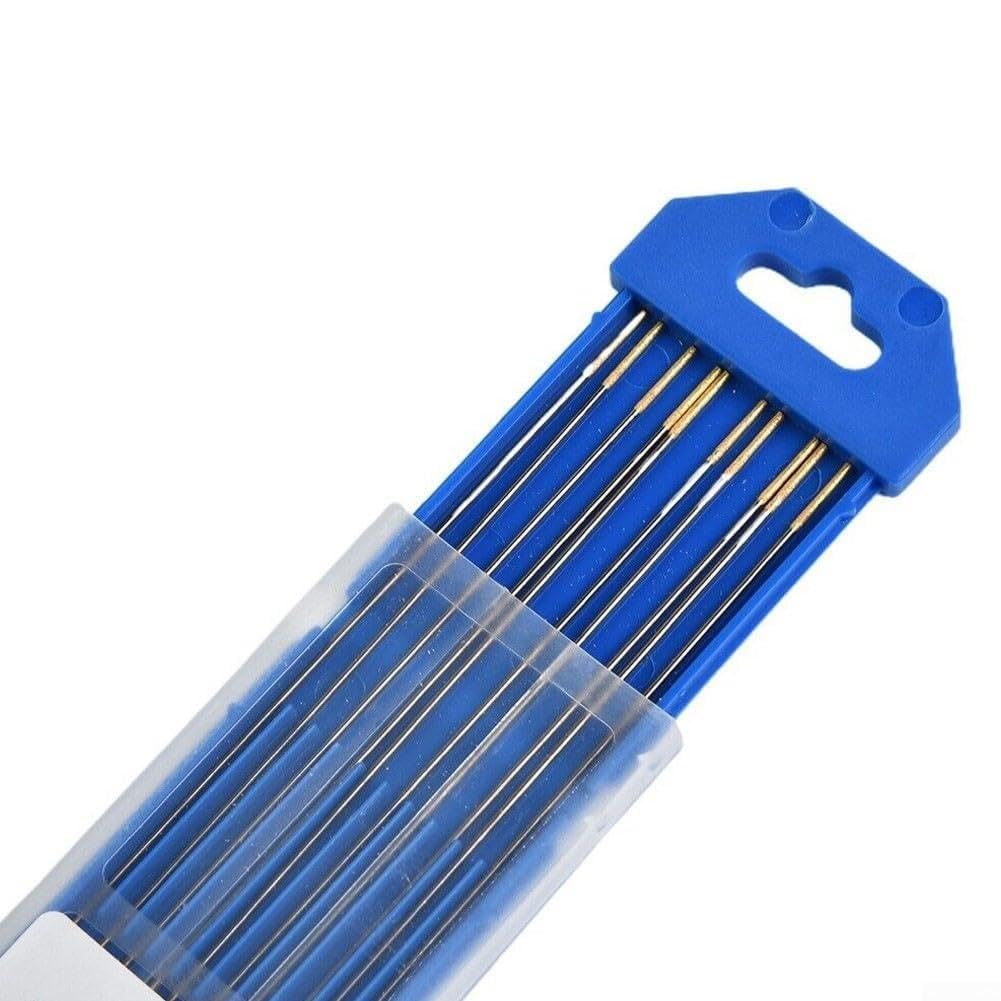 Bacchette per saldatura TIG al lantanio WL15, adatte per acciaio inossidabile, acciaio al carbonio, rame, lega di alluminio con caratteristiche stabili (3,2 mm x 150 mm)