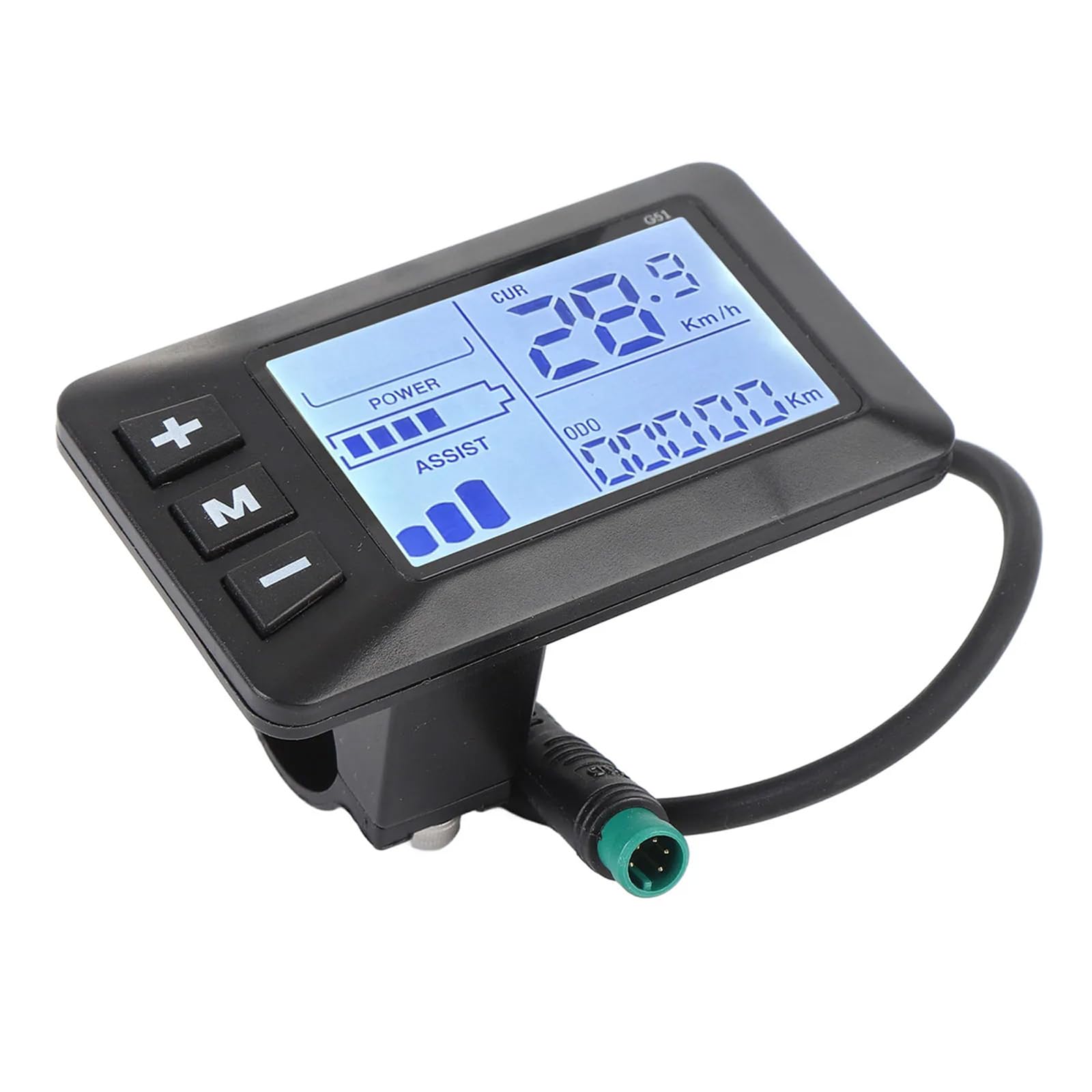 Compteur de vitesse vélo écran LCD rétroéclairé pour trajet de nuit - 8