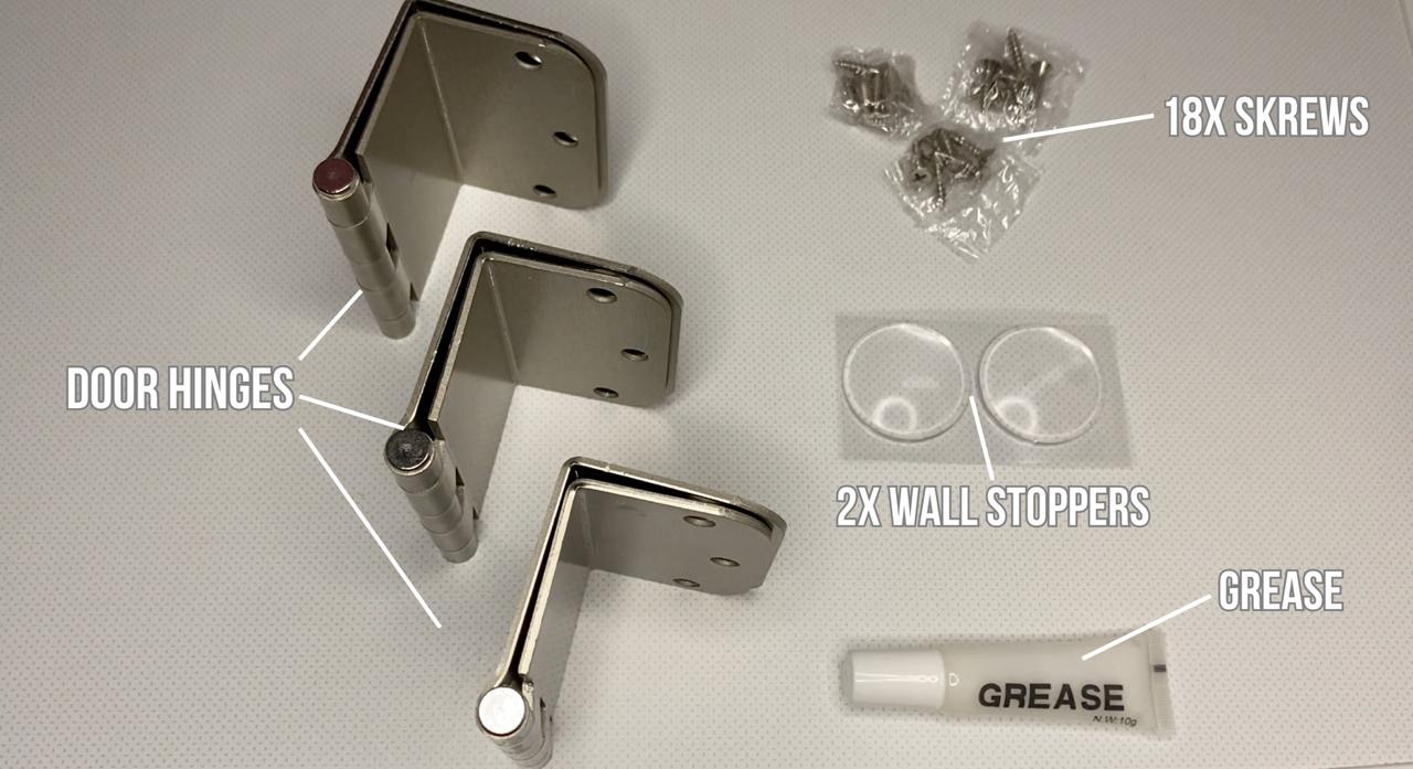 Expandable Swing Offset Door Hinge 3 Pack Brushed 3.5 Inch 1/4 Radius