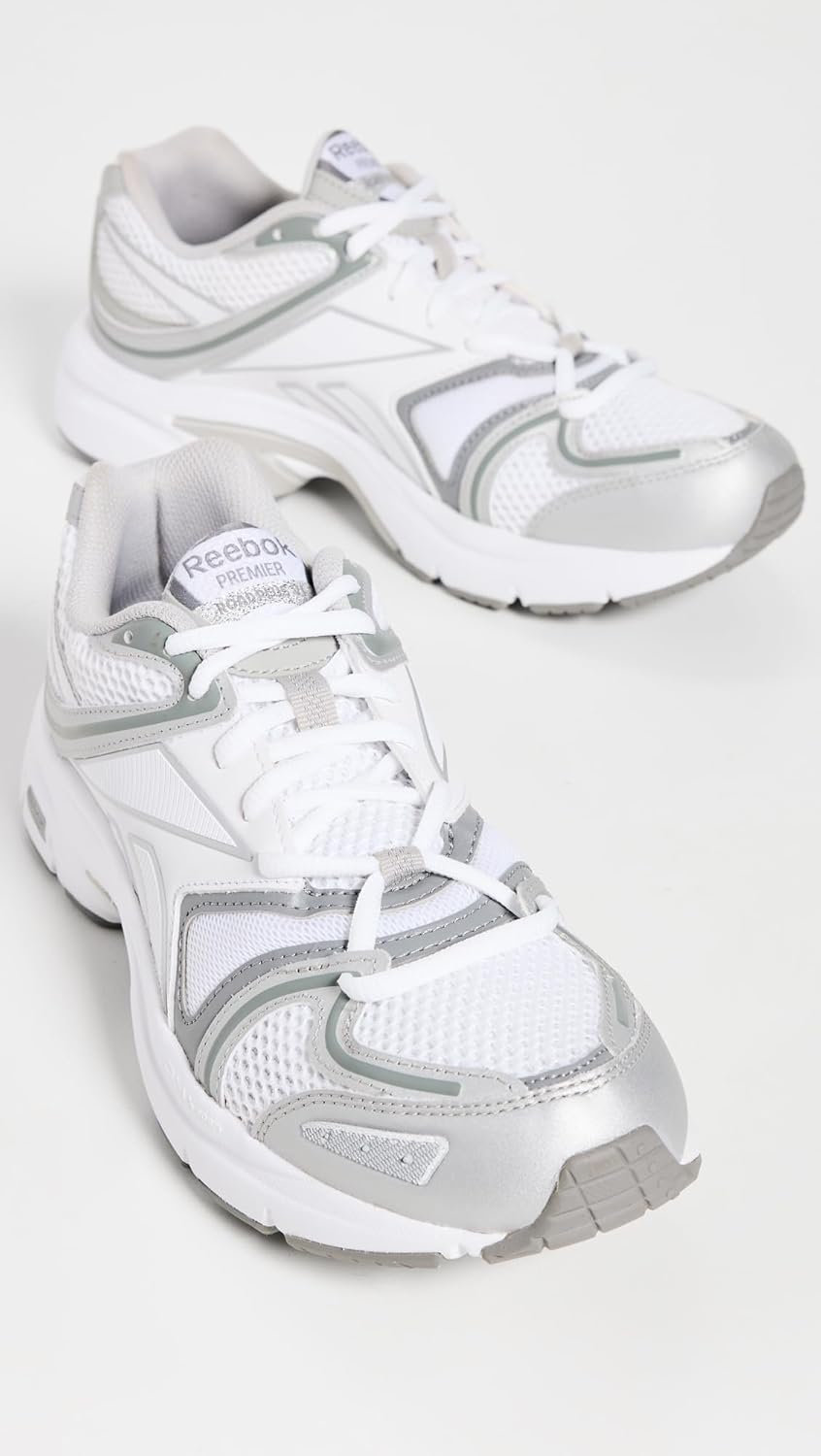 Reebok Unisex Premier Road Plus VI Sneaker, White/Grey 1/Silver Metallic, 9 Women/7.5 Men - Image 5