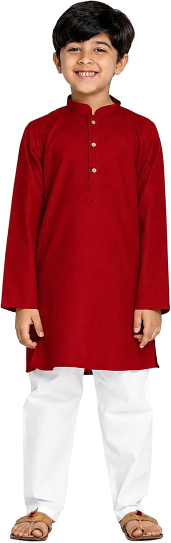 Chandrakala Kids Kurta Pajama Set for Boys, Ethnic Wear for Diwali Eid & Weddings