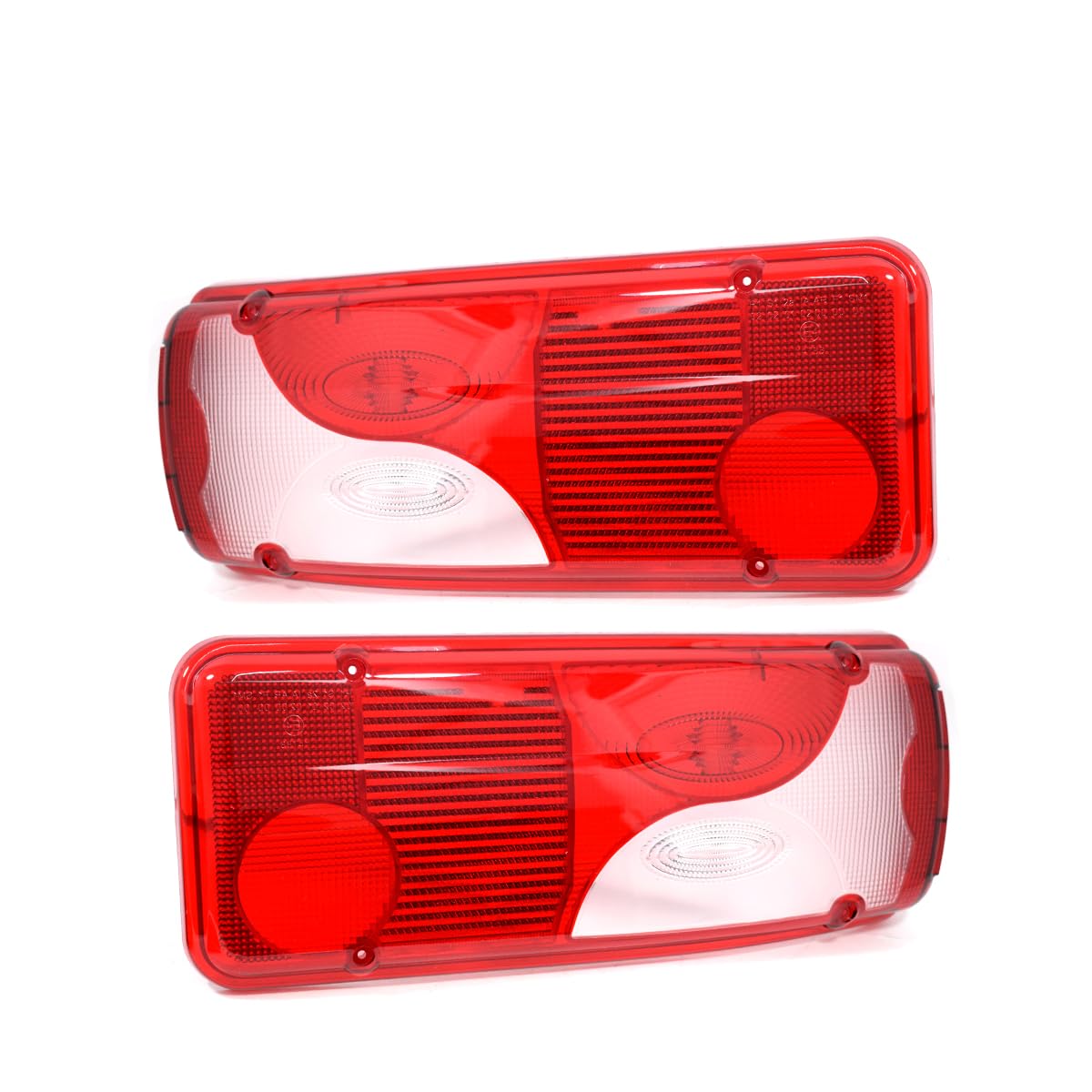 2x Cabochon de Feux Arrière Blanc Compatible avec MAN TGA TGL TGX TGS Mercedes Sprinter 2006-2018 Plateau VW Crafter 2005-2016 Plateau