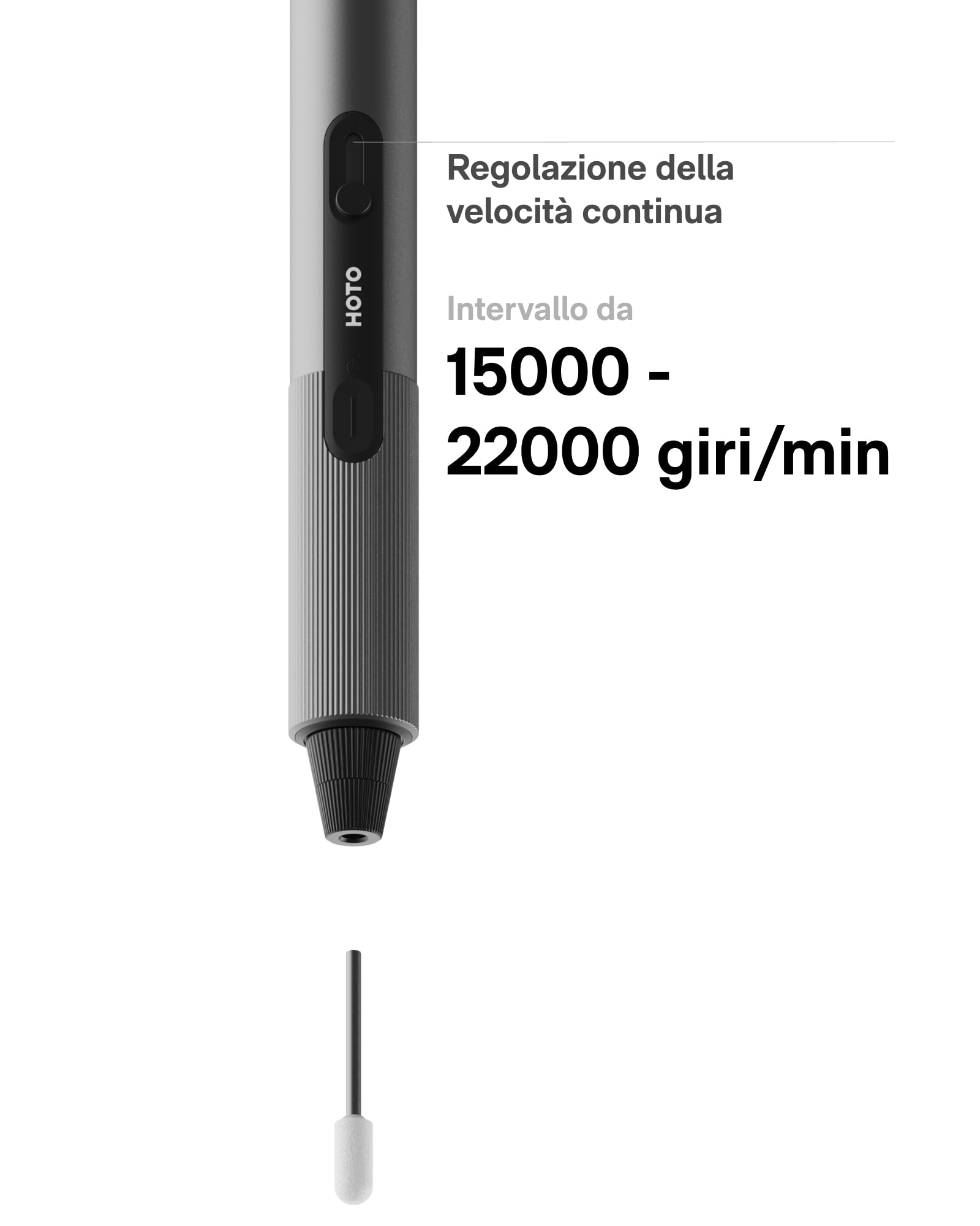 HOTO SNAPBLOQ™ R-A04 Utensile Rotante Multifunzione, Mini Trapano Senza Fili con 38 Accessori, 22000 RPM Variabili, Penna per Incisione per Levigatura, Lucidatura, Foratura, Intaglio 3D e Fai-da-Te