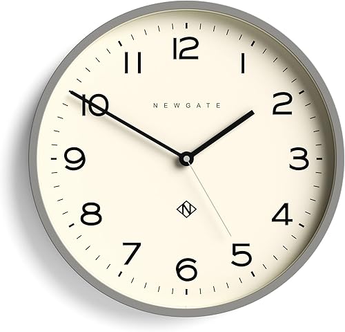 Miniatura 20 de NEWGATE® Reloj de pared con eco número tres Reloj redondo moderno 14.5 pulgadas Rojo Números fáciles de leer Ideal para cocina, sala