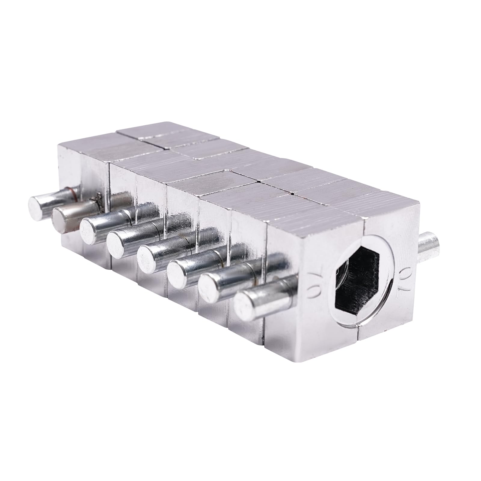 MINRS Pinza idraulica di crimpatura idraulica manuale con 8 forme 4-6-10-16-25-35-50-70 mm², 1 alloggiamento in plastica Massima forza di pressione 6KN Pinza idraulica Set di strumenti di crimpatura