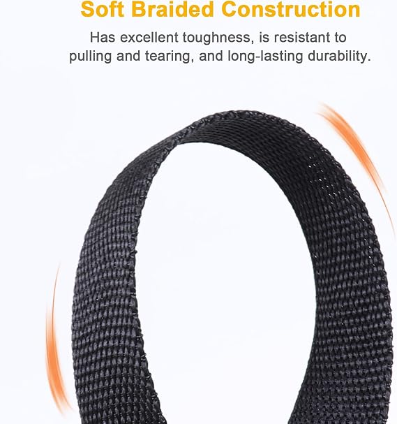 1-1/8 5FT Heat Shrink Braid Sleeve, 2:1 Ratio Shrinkable Braid Tube for Wire Management Automotive Marine Cable Protection Sleeve Bundle Irregular Tubes