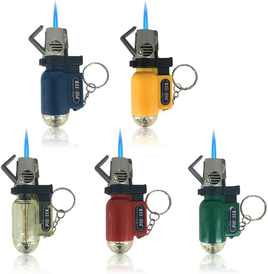 Navpeak Rechargeable Mini Gas Lighter Windproof Blue Flame