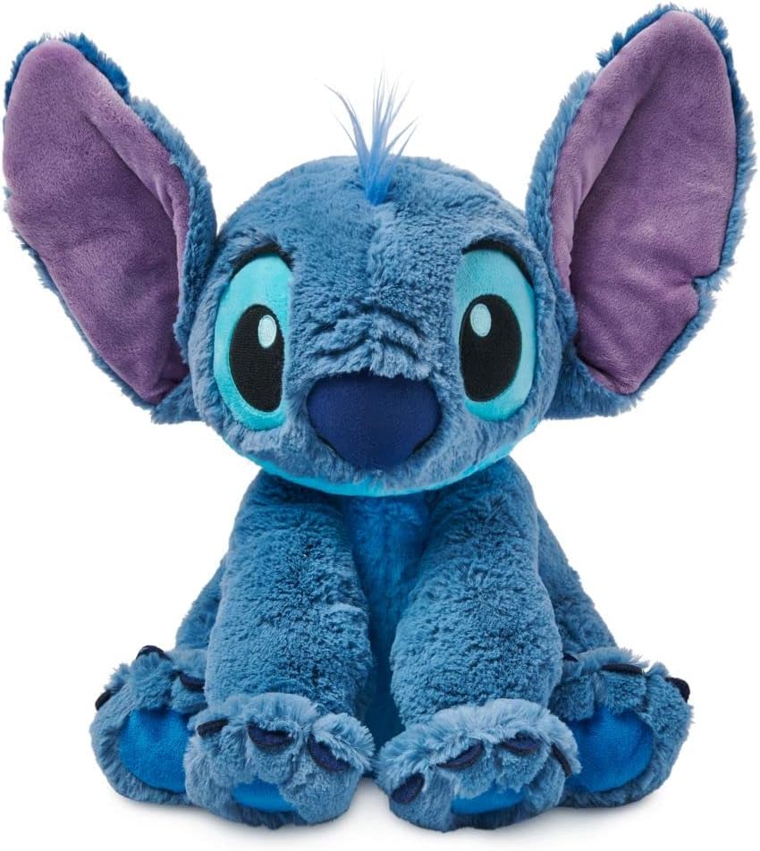 Disney Store Stitch Plush Soft Toy, Medium 15 3/4 inches, Lilo and Stitch, Cuddly Alien Soft Toy with Big Floppy Ears and Fuzzy Texture, Suitable for All Ages, Multicolored