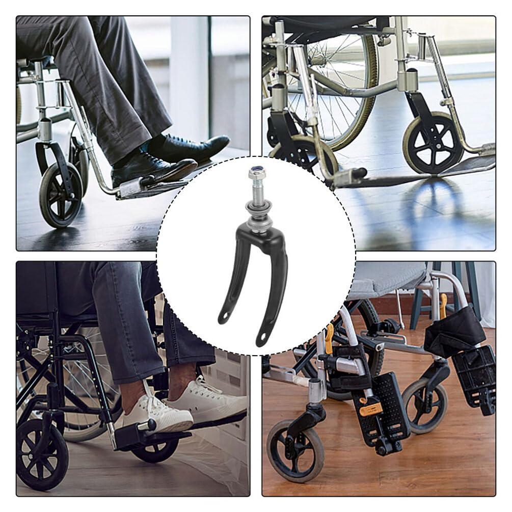 NOLITOY 2Pcs Wheelchair Handbrake Bracket Replacement Front Wheel Fork Bearing Front Fork Bearing for Wheelchair