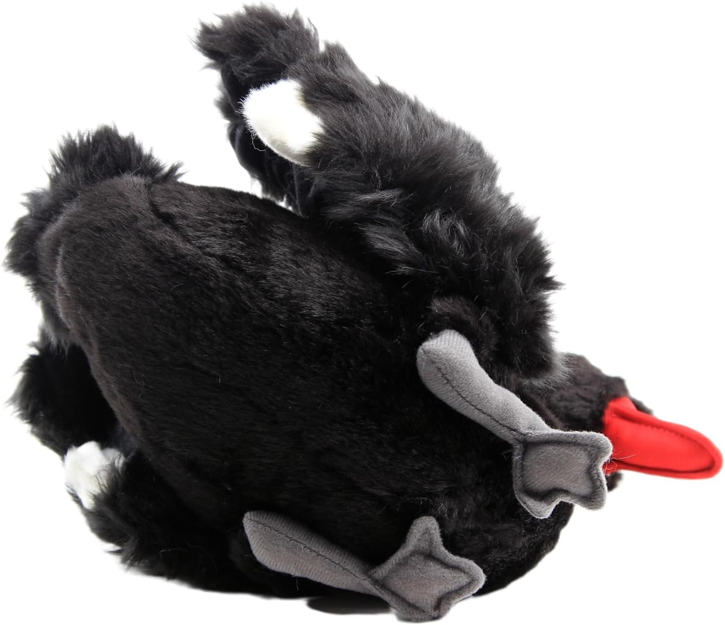 Black Realistic Swan Plush Toy Stuffed Animal Goose Soft Adorable Doll 10 inch Birthday Gift for Boys Girls