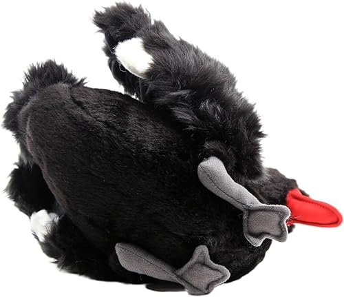 Miniatura 6 de Juguete de peluche de cisne realista negro de peluche de ganso suave y adorable muñeca de 10 pulgadas, regalo de cumpleaños para niños y niñas