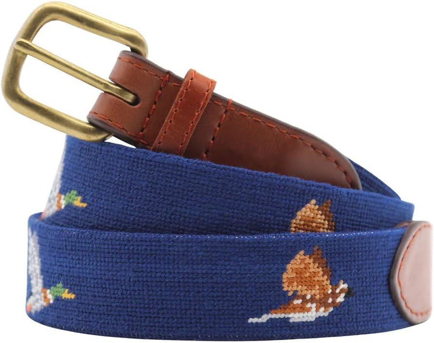 Smathers & Branson Game Birds Needlepoint Belt