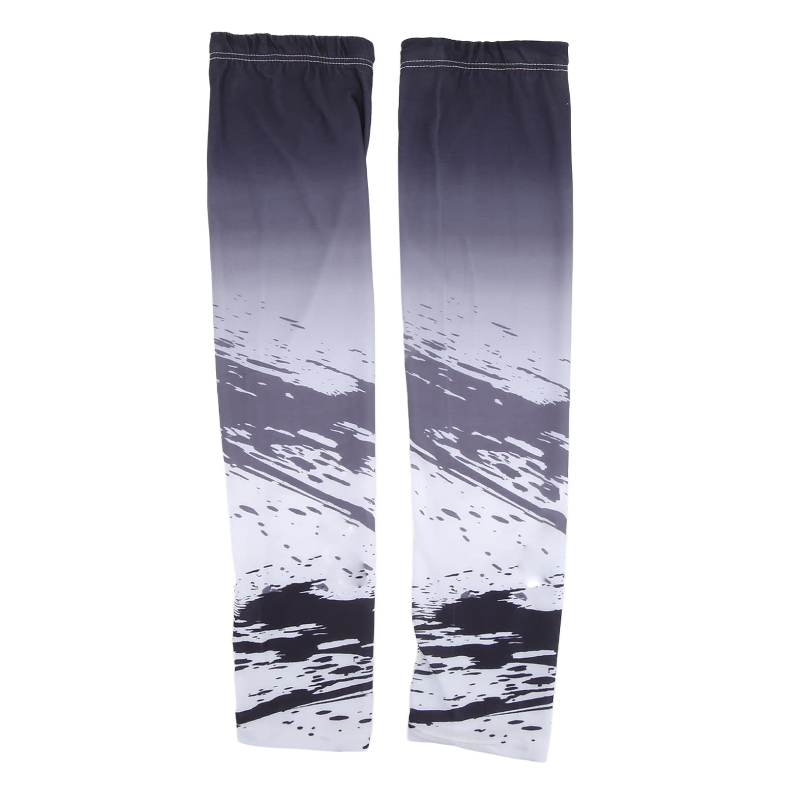 Gazaar Ice Silk Sleeves Ice Silk Arm Cover Sun Arm Cover 1 Pair Ice Silk Sleeves Sun Lengthen Thin Breathable Quick Drying Cooling Arm Sleeves for Summer Sports