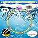 Gulfmew Light up Swim Through Rings for Pool, 31.5 in Octopus Diving Through Rings with 3 Lighting Modes, Swim Pool Toys, Swimming Thru Pool Hoop Pool Games for Kids Ages 4-8