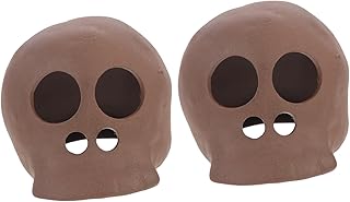 BUGUUYO 2pcs Fish Tank Clay Pot Aquarium Decorations Rock Ceramic Decor Fish Hideout Fish Tank Rock Cave Mushroom House Terrarium Rocks Aquarium Decors Glass Ornamental Fish Ceramics