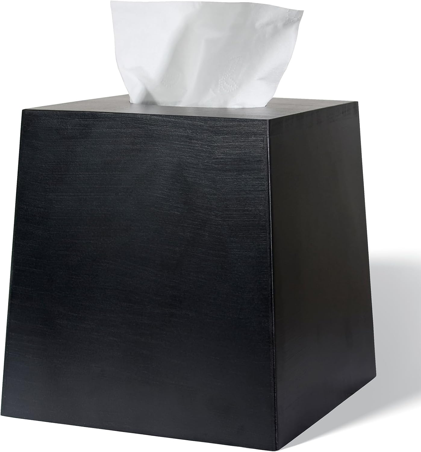 Tissue Box Cover,Wooden Tissue Box Holder,Farmhouse Style,Wood Tissue Box Cover Rectangle,Tissue Box,for Bathroom,Kitchen,Bedroom,Dining Table,Office Black